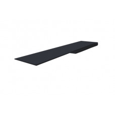 Планка финишная 46х25 0,5 Satin Matt RAL 9005 черный