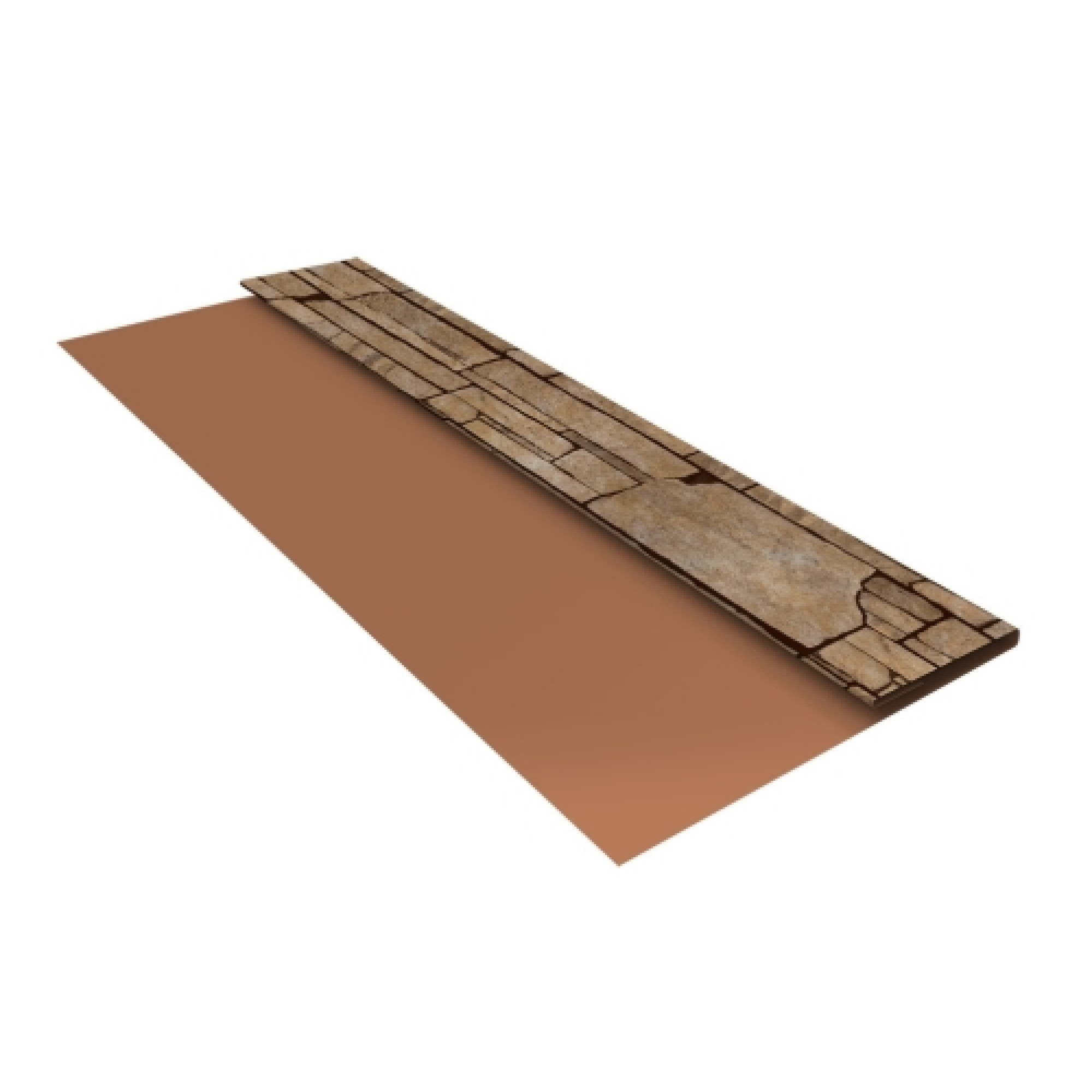 Планка стартовая БХ new 0,45 Print Elite Sand Stone