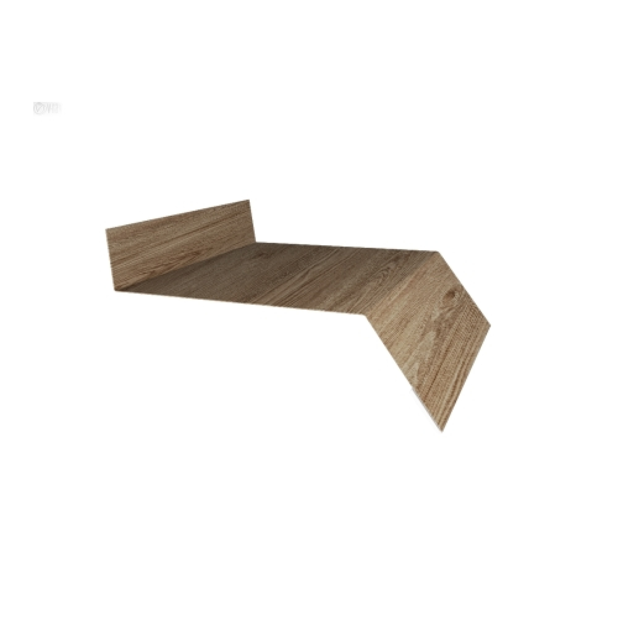 Отлив простой 100 0,45 Print Elite White Wood