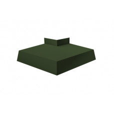 Угол отлива внешний 100 0,5 GreenCoat Pural BT, matt с пленкой RR 11 темно-зеленый (RAL 6020 хромовая зелень)