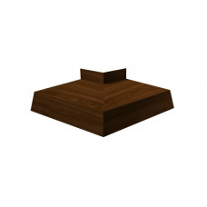 Угол отлива внешний 100 0,45 Print Elite с пленкой Choco Wood