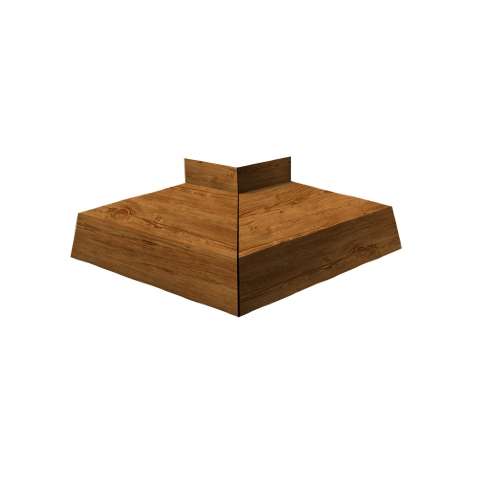 Угол отлива внешний 100 0,45 Print Elite с пленкой Golden Wood
