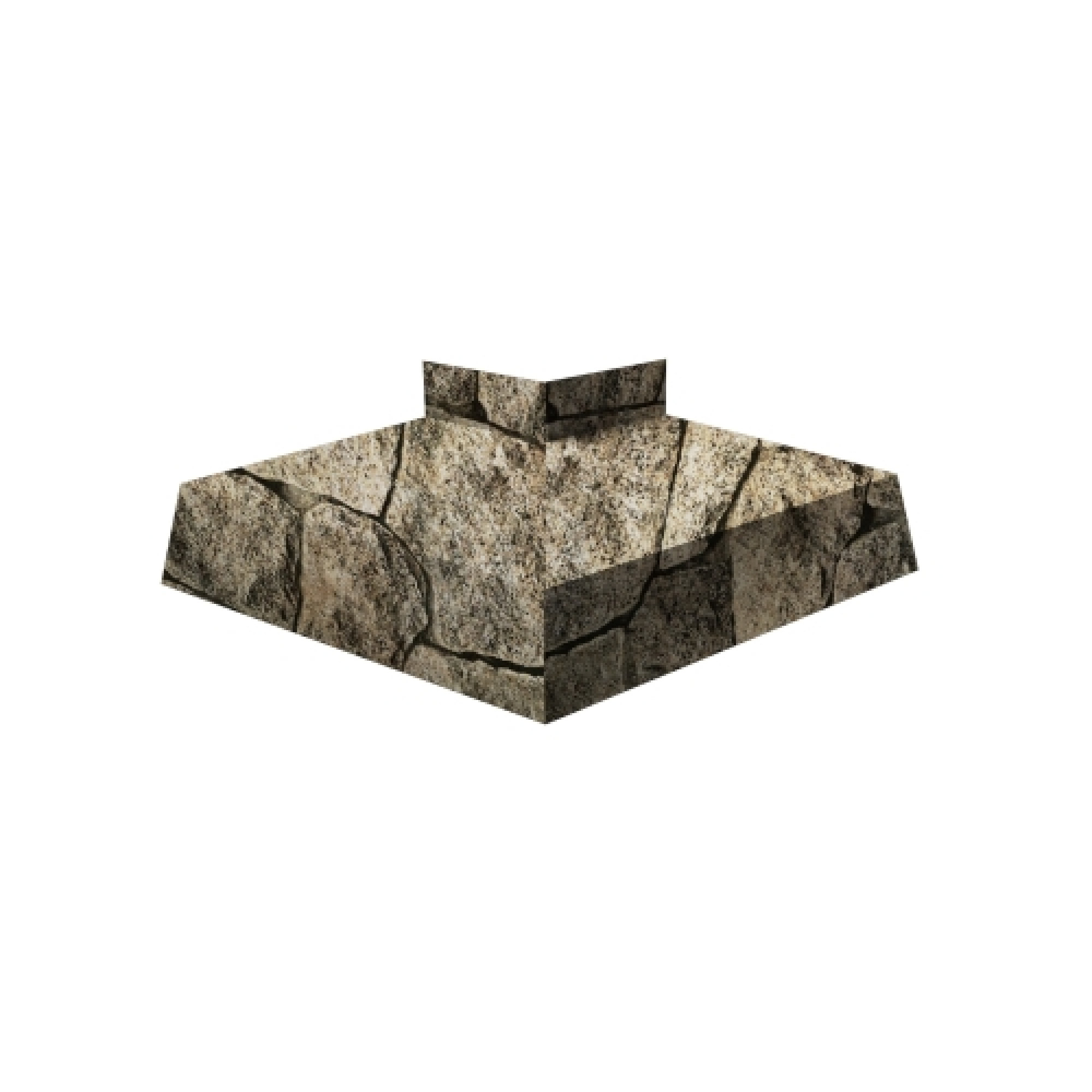 Угол отлива внешний 100 0,45 Print Elite с пленкой King Stone