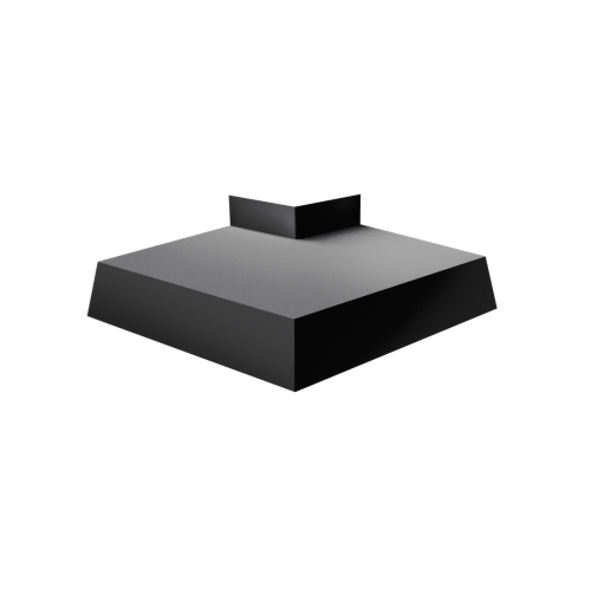 Угол отлива внешний 100 0,5 Rooftop Matte с пленкой RAL 9005 черный