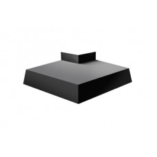 Угол отлива внешний 100 0,5 Rooftop Matte с пленкой RAL 9005 черный