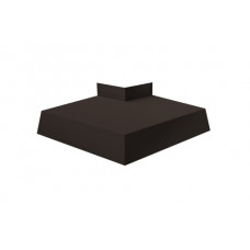 Угол отлива внешний 100 0,5 Rooftop Matte с пленкой RR 32 темно-коричневый