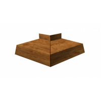 Угол отлива внешний 150 0,45 Print Elite с пленкой Golden Wood