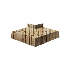 Угол отлива внешний 150 0,45 Print Elite с пленкой Sand Stone