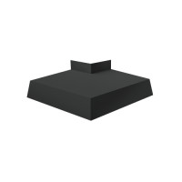 Угол отлива внешний 200 0,5 Rooftop Matte с пленкой RAL 7016 антрацитово-серый