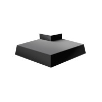 Угол отлива внешний 250 0,5 Rooftop Matte с пленкой RAL 9005 черный