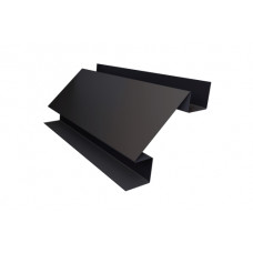 Планка угла внутреннего сложного Экобрус Grand Line 0,5 Rooftop Matte RAL 9005 черный