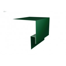 Планка околооконная сложная БХ new 250х50х27 (j-фаска) 0,5 Satin с пленкой RAL 6005 зеленый мох