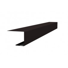 Планка завершающая фальц 0,45 Drap ST RAL 9005 черный