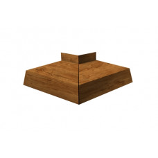 Угол отлива внешний 50 0,45 Print Premium с пленкой Golden Wood