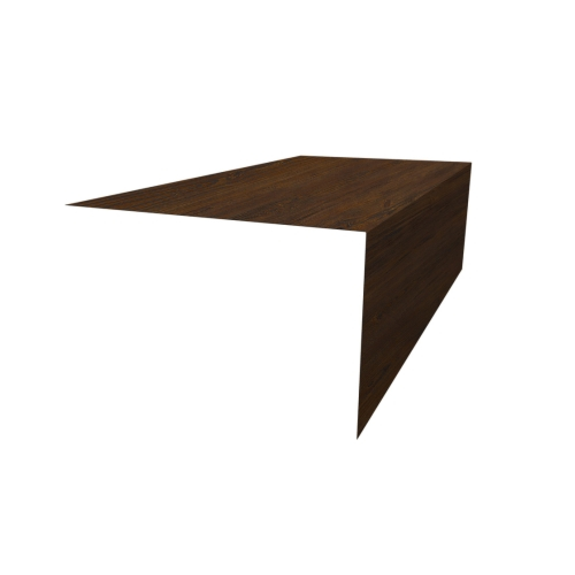 Планка околооконная фальц 0,45 Print Elite Chestnut Wood (обратная сторона серая)