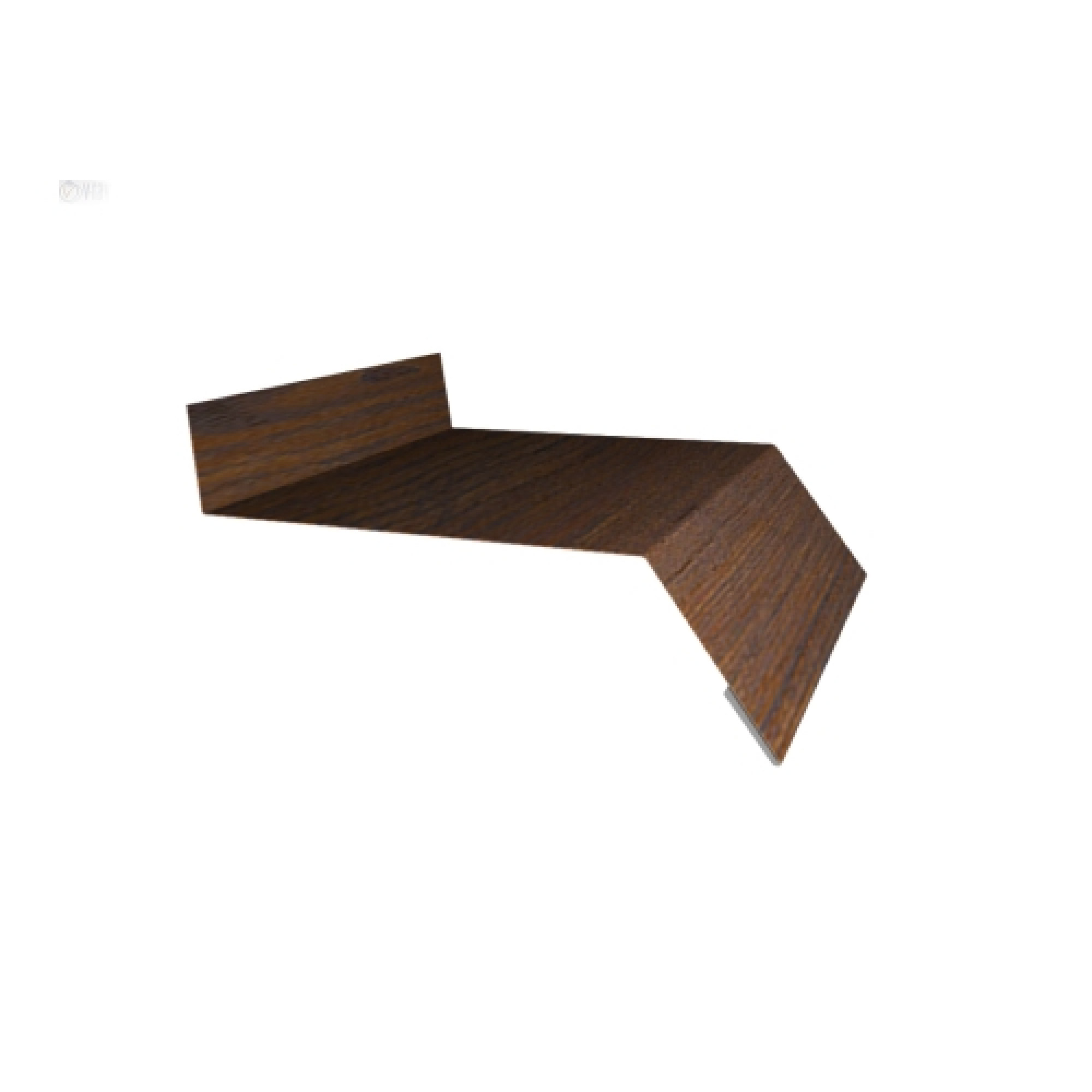 Отлив простой 100 0,45 Print Elite Chestnut Wood (обратная сторона серая)