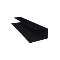 Планка П-образная БХ new 0,5 Rooftop Matte RAL 9005 черный