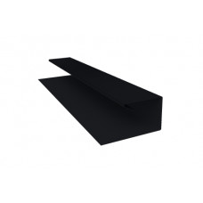 Планка П-образная БХ new 0,5 Rooftop Matte RAL 9005 черный