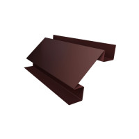 Планка угла внутреннего сложного Экобрус 0,5 Satin Matt RAL 8017 шоколад