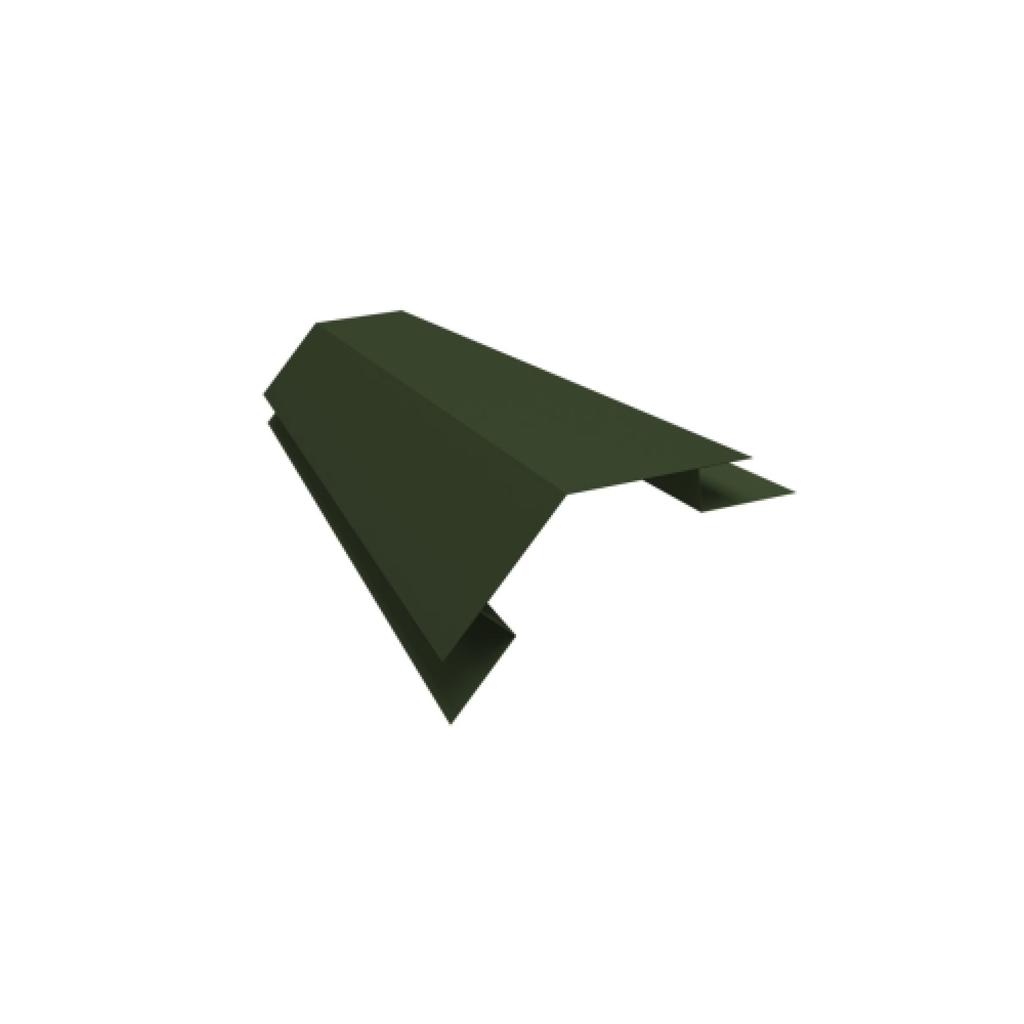 Угол внешний сложный 75х75 135гр 0,5 GreenCoat Pural BT, matt RR 11 темно-зеленый (RAL 6020 хромовая зелень)