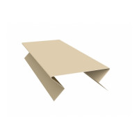 Планка угла внешнего составная нижняя 0,5 Satin с пленкой RAL 1015 светлая слоновая кость