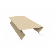 Планка угла внешнего составная нижняя 0,5 Satin с пленкой RAL 1015 светлая слоновая кость