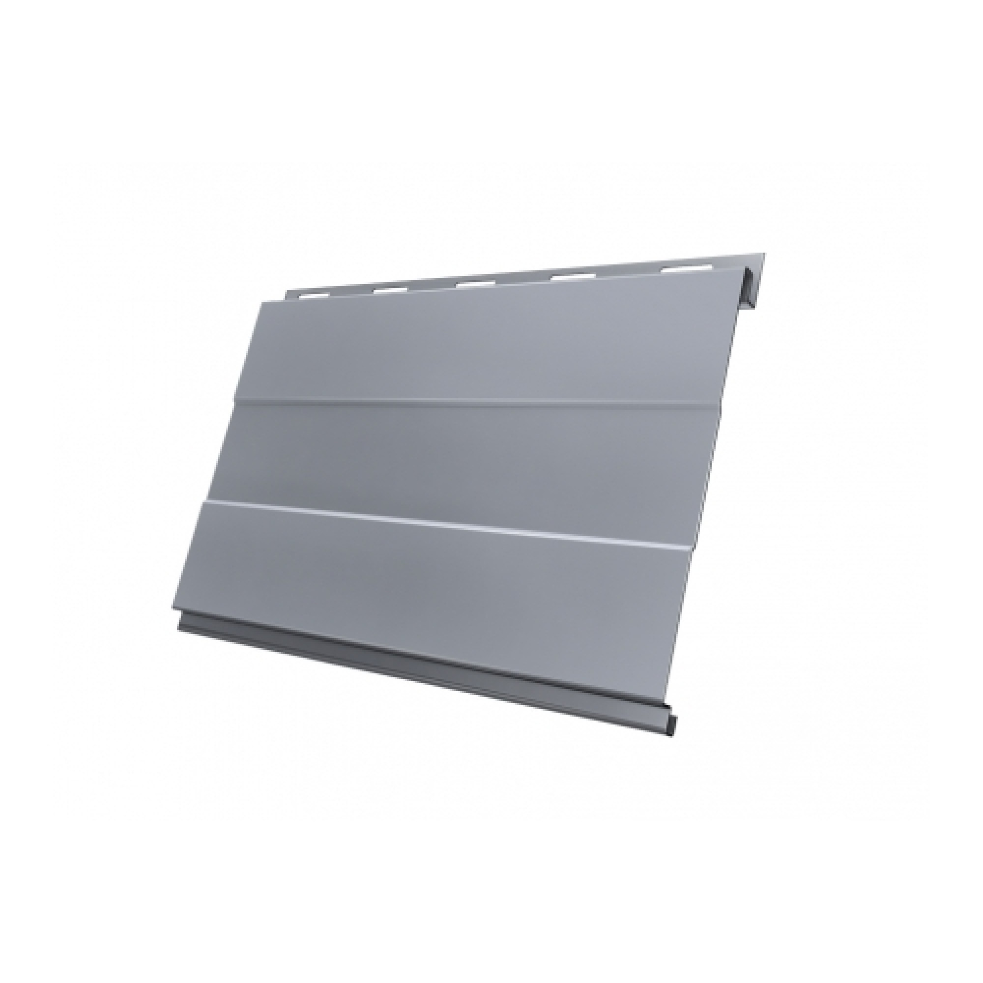 Вертикаль 0,2 prof 0,5 Satin с пленкой RAL 9006 бело-алюминиевый