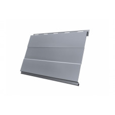 Вертикаль 0,2 prof 0,5 Satin с пленкой RAL 9006 бело-алюминиевый