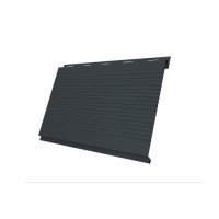 Вертикаль 0,2 Grand Line gofr 0,5 Rooftop Matte с пленкой RAL 7016 антрацитово-серый