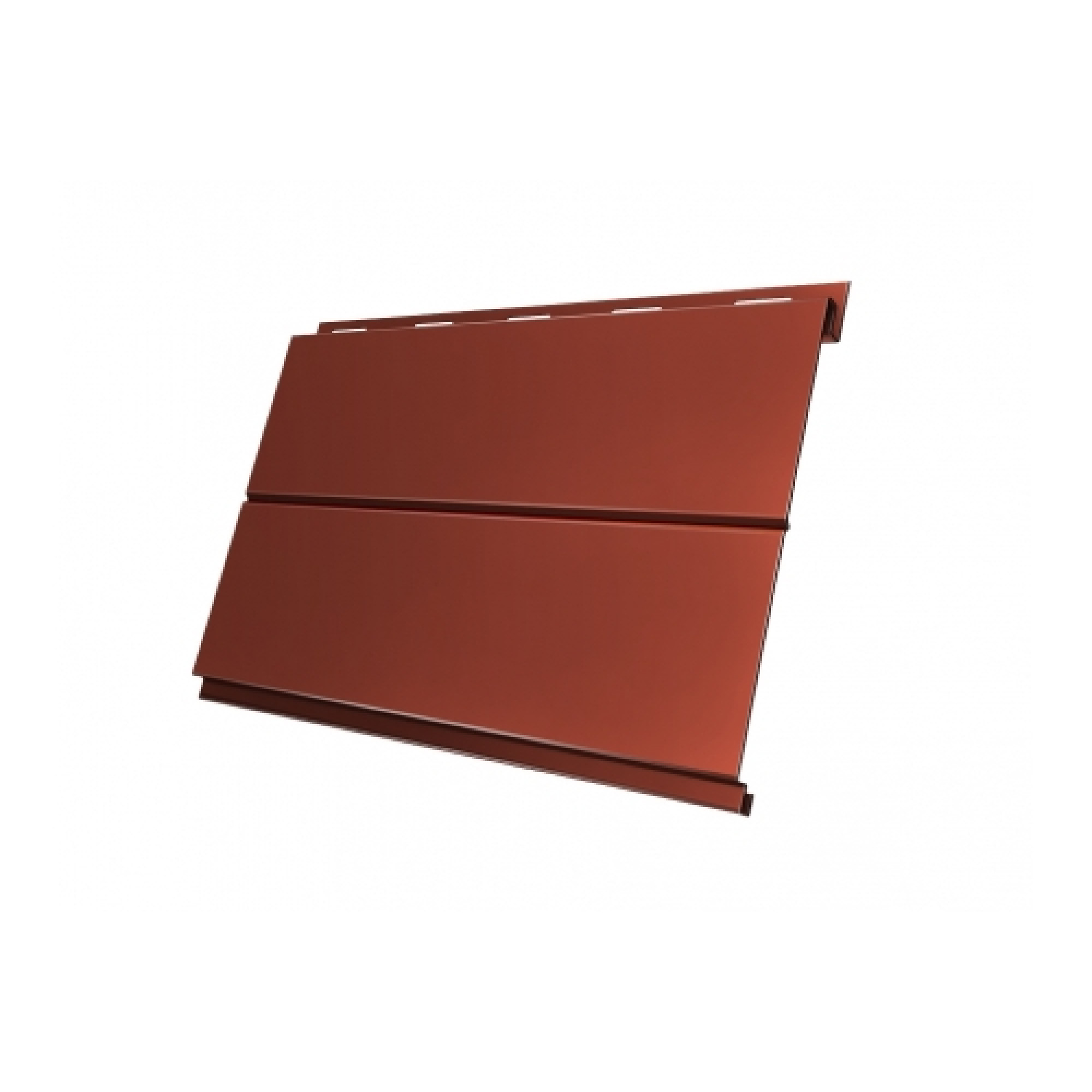 Вертикаль 0,2 line 0,5 Satin с пленкой RAL 8004 терракота