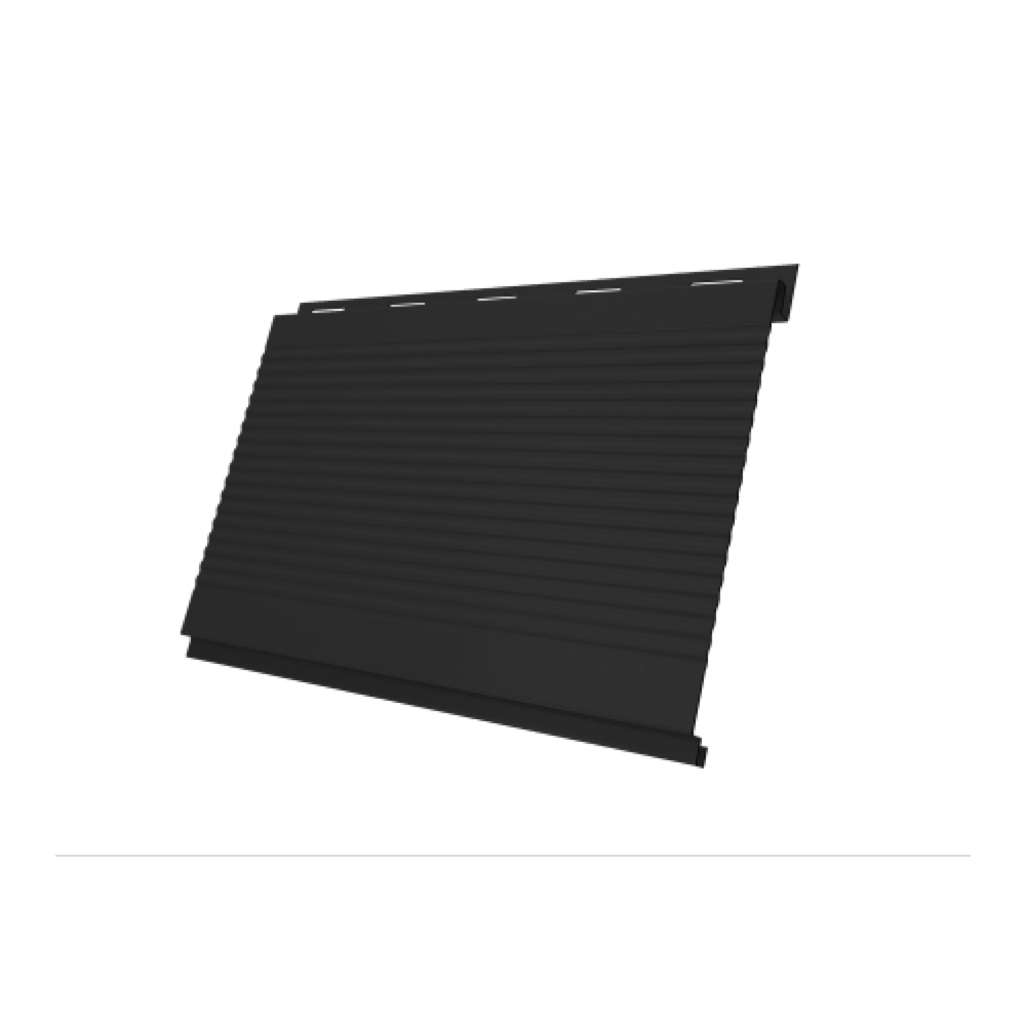 Вертикаль 0,2 gofr 0,45 Drap ST с пленкой RAL 9005 черный