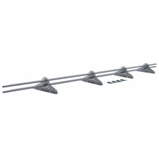 Снегозадержатель NEW трубчатый Grand Line RAL 9006 3м