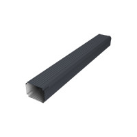 Труба гофрированная Vortex Lite 76х102х1000 мм PE RAL 7024 мокрый асфальт