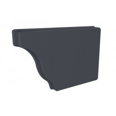 Заглушка желоба правая Vortex Lite 130мм RAL 7024