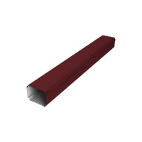 Труба гофрированная Vortex Lite 76х102х1000 мм PE RAL 3005 красное вино