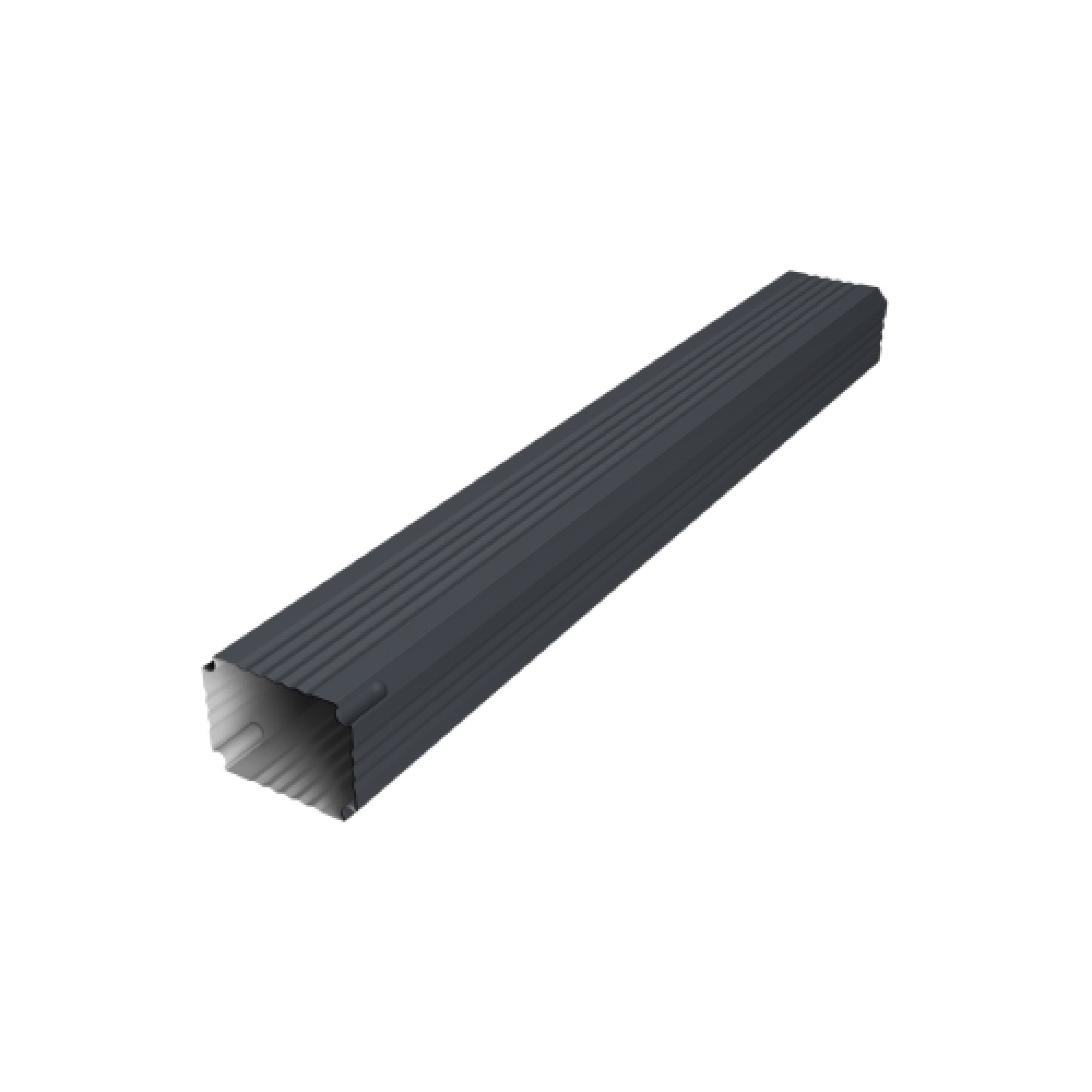Труба гофрированная Vortex Lite Matt 76х102х1000 мм RAL 7024