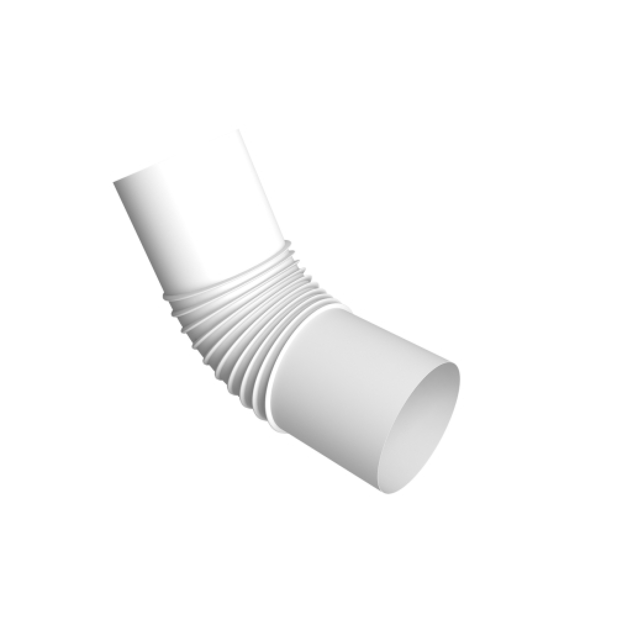 Колено стока трубы Vortex Project 146мм RAL 9003
