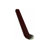 Труба прямоугольная с коленом Vortex Matt 3м RAL 8017