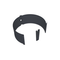 Крепление трубы круглой на кирпич Vortex Project 146мм RAL 7024 мокрый асфальт
