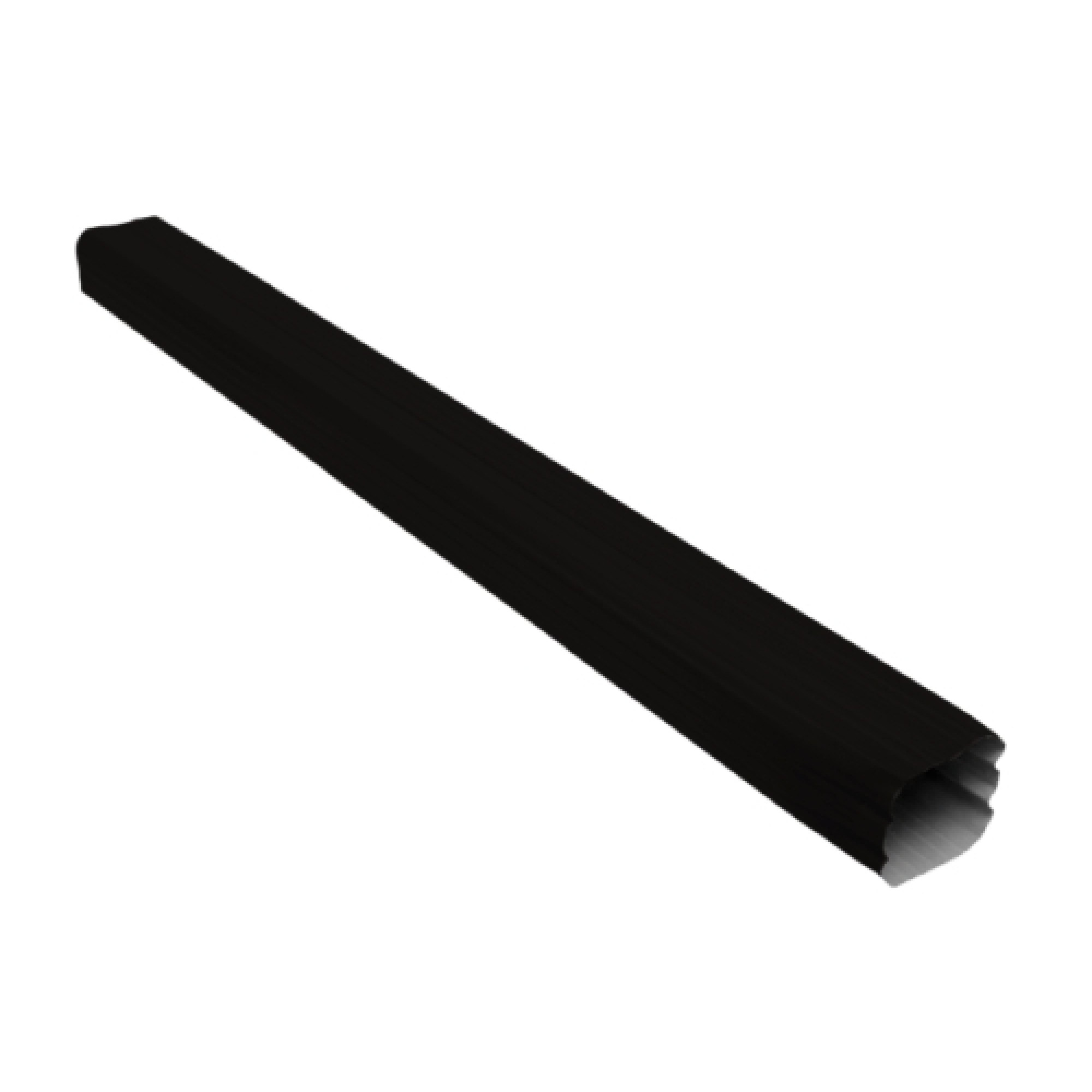 Труба прямоугольная Vortex Matt 1м RAL 9005 черный