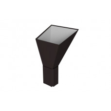 Воронка водосборная прямоугольная Vortex Lite Matt RAL 9005 черный