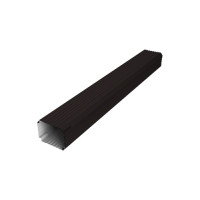 Труба гофр. Vortex Lite Matt 76х102х1000 мм RAL 9005 черный