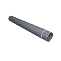 Труба круглая Ø90 Vortex Mix 3м PE RAL 7024 мокрый асфальт