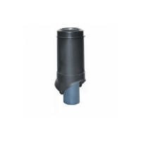 Выход канализации Krovent Pipe-VT 125/100 IS черный