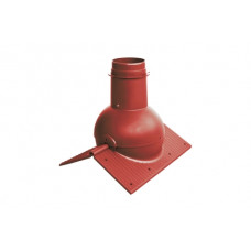 Выход канализации коньковый Krovent Pipe-cone красный