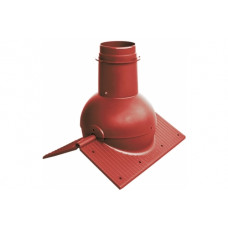 Коньковый элемент Krovent Pipe-Cone красный