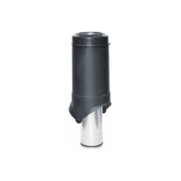 Выход вентиляции Krovent Pipe-VT 125 is черный