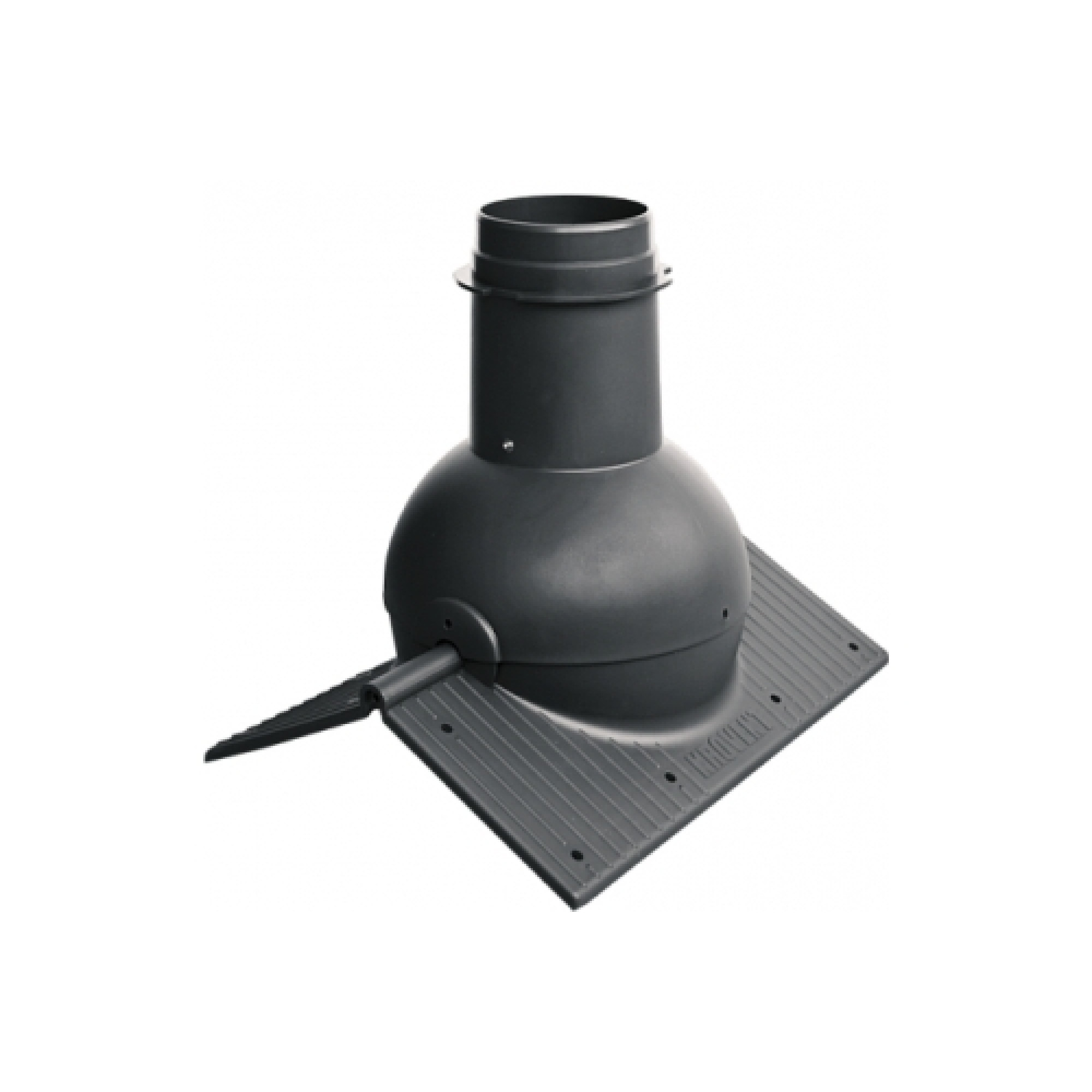 Коньковый элемент Krovent Pipe-Cone черный
