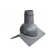 Коньковый элемент Krovent Pipe-Cone серый