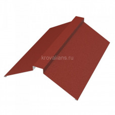 Конёк плоский 116х30х116х2000 мм PE Matt 0,5мм Zn140  RAL9005